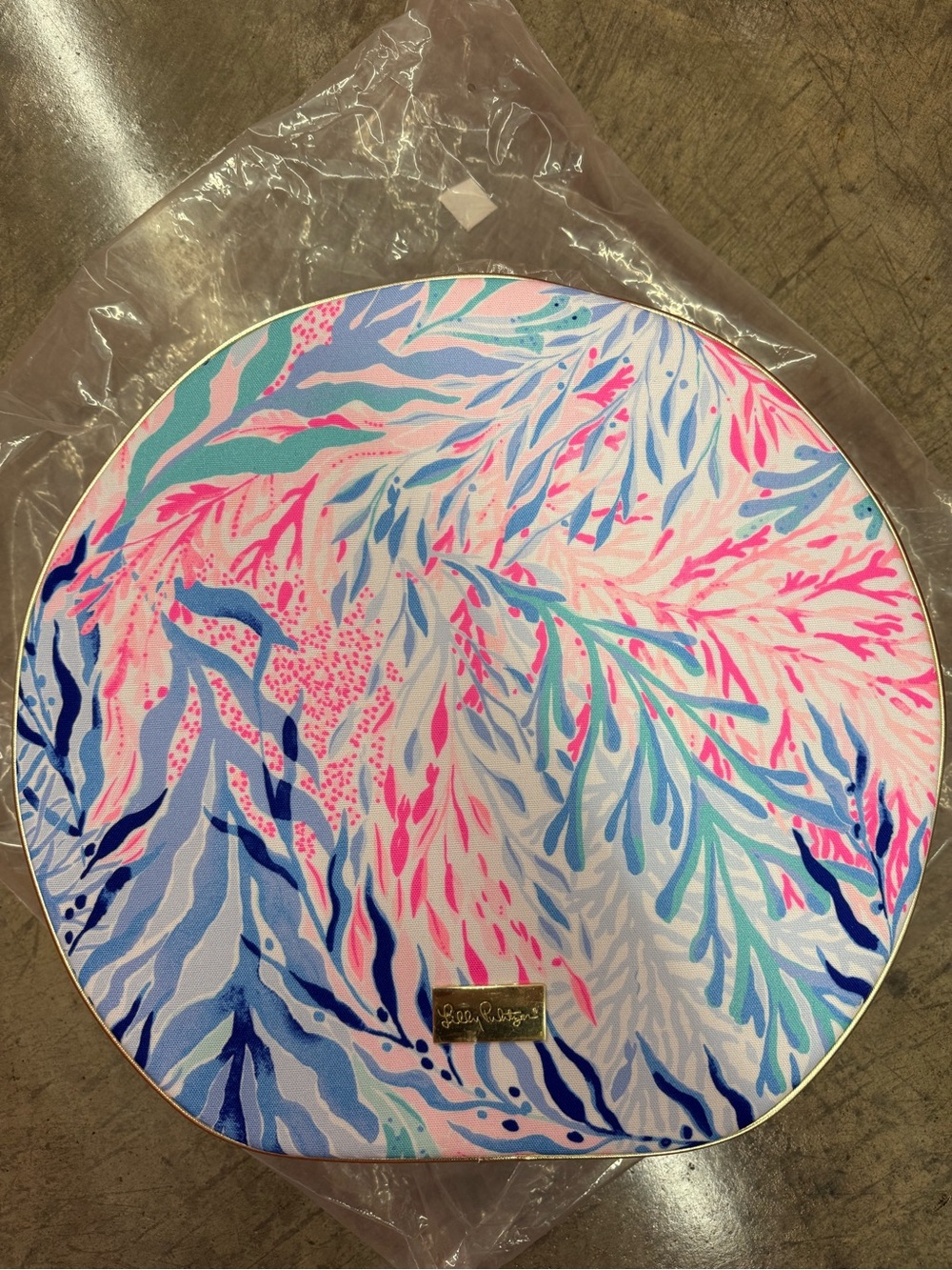 Lilly Pulitzer Round Hat Box Carry On Bag